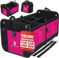 Pink Car Trunk Organizer for Women, SUV & Jeep Cargo Storage, Large TrunkCratePro UPC: 662187154824