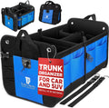 Blue Car Cargo Trunk Organizer for SUV & Auto Storage, Large (UPC: 627987239614) TrunkCratePro