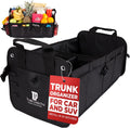 Car & Vehicle Trunk Organizer for SUV, Truck & Auto Storage, Standard Black